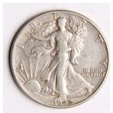 1942 Walking Liberty Half-Dollar Silver Coin