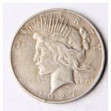 1927-D Peace Dollar Silver Coin