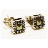 Petite Sterling Silver Marcasite Earrings 1.1g