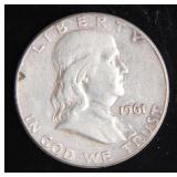 1961 Franklin Half-Dollar Silver Coin