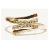 Sterling Silver Gemstone Ring Sz 9 2.4g