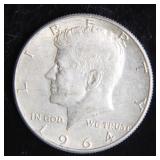 1964-D Kennedy Half-Dollar Silver Coin