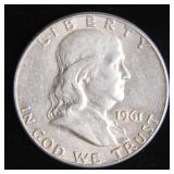 1961-D Franklin Half-Dollar Silver Coin