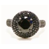 Sterling Silver Gemstone Ring Sz 9 4.9g