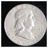 1963-D Franklin Half-Dollar Silver Coin