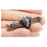Siam Sterling Silver Tie Clip 4.8g