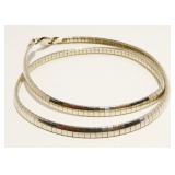 Milor Sterling Silver Necklace Italy 16" 18.4g