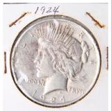 1924 Peace Dollar Silver Coin