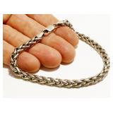 Italian Sterling Silver Bracelet 8" 16.8g