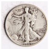 1943 Walking Liberty Half-Dollar Silver Coin