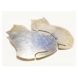 Sterling Silver Two Cats Brooch 4.5g