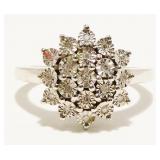 "STS" Sterling Silver Gemstone Ring India Sz 7 4g