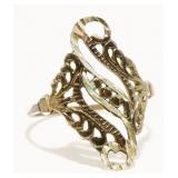 Vintage Sterling Silver Ring Sz 8 1.5g