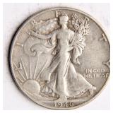 1946 Walking Liberty Half-Dollar Silver Coin