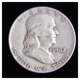 1962 Franklin Half-Dollar Silver Coin