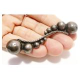 "Arrera" Mexican Sterling Silver Brooch 8.6g