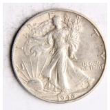 1946 Walking Liberty Half-Dollar Silver Coin