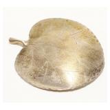 Vintage Sterling Silver Leaf Brooch 8.4g