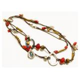 Silpada Sterling Silver & Bead Necklace on Cord