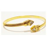 Vintage Gold Tone & Rhinestone Bracelet