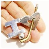 I Love Golf Sterling Silver Brooch Mexico 17.3g