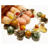 Silpada Sterling Silver & Stone Charm Bracelet*