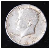 1964 Kennedy Half-Dollar Silver Coin