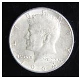 1964 Kennedy Half-Dollar Silver Coin