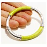 Sterling Silver & Enamel Bangle Bracelet 17.2g