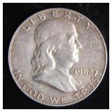 1962 Franklin Half-Dollar Silver Coin