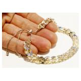 Adjustable Sterling Silver Bracelet Turkey 4.1g