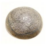 Mexican 925 Silver Aztec Sun Pendant Brooch 11g