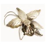 Vtg Taxco Mexico Sterling Silver Brooch 8.2g