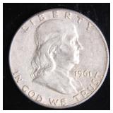1961 Franklin Half-Dollar Silver Coin
