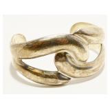 Heavy Mexican Sterling Silver Cuff Bracelet 39.7g