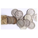 Roll of 50 Mixed Silver Dimes