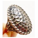 Eclectic Sterling Silver Ring Sz 8 8.5g