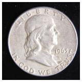 1963-D Franklin Half-Dollar Silver Coin