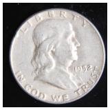 1952 Franklin Half-Dollar Silver Coin