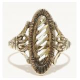 Vtg "UTC" Sterling Silver Ring Sz 8 1.7g