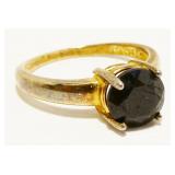 Gold/Sterling Silver Gemstone Ring Sz 6 2.3g
