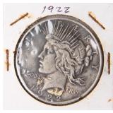 1922 Peace Dollar Silver Coin