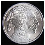 One OzT .999 Silver Bullion Round New