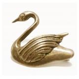 Mexican Sterling Silver Swan Brooch 4.6g