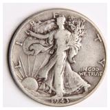 1943 Walking Liberty Half-Dollar Silver Coin