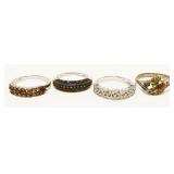 Grouping of Sterling Silver Rings 11.6g