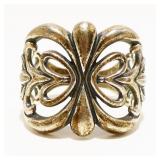 Sterling Silver Butterfly Ring Sz 10 7.8g