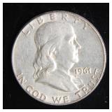 1961 Franklin Half-Dollar Silver Coin