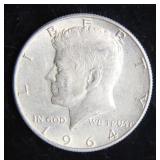 1964-D Kennedy Half-Dollar Silver Coin