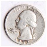 1952 Washington Silver Quarter